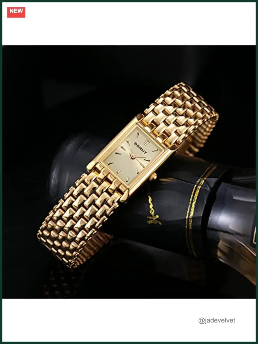 Luxury Gold Watch for Women - Stainless Steel Bracelet, Quartz